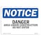 Signmission OSHA Notice Sign, 7" Height, 10" Width, Danger Area Under Construction Do Not Enter Sign, Landscape OS-NS-D-710-L-10894 - alternate 1